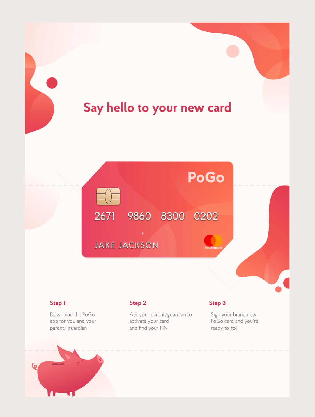 Design for the PoGo card welcome pack
