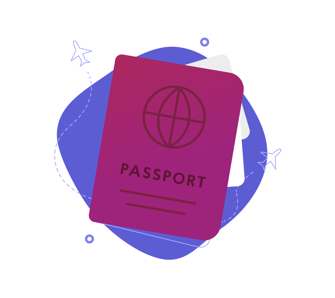 Illustration of a passport