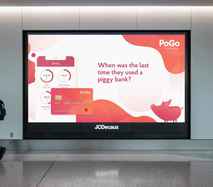 Post Office PoGo app on a billboard