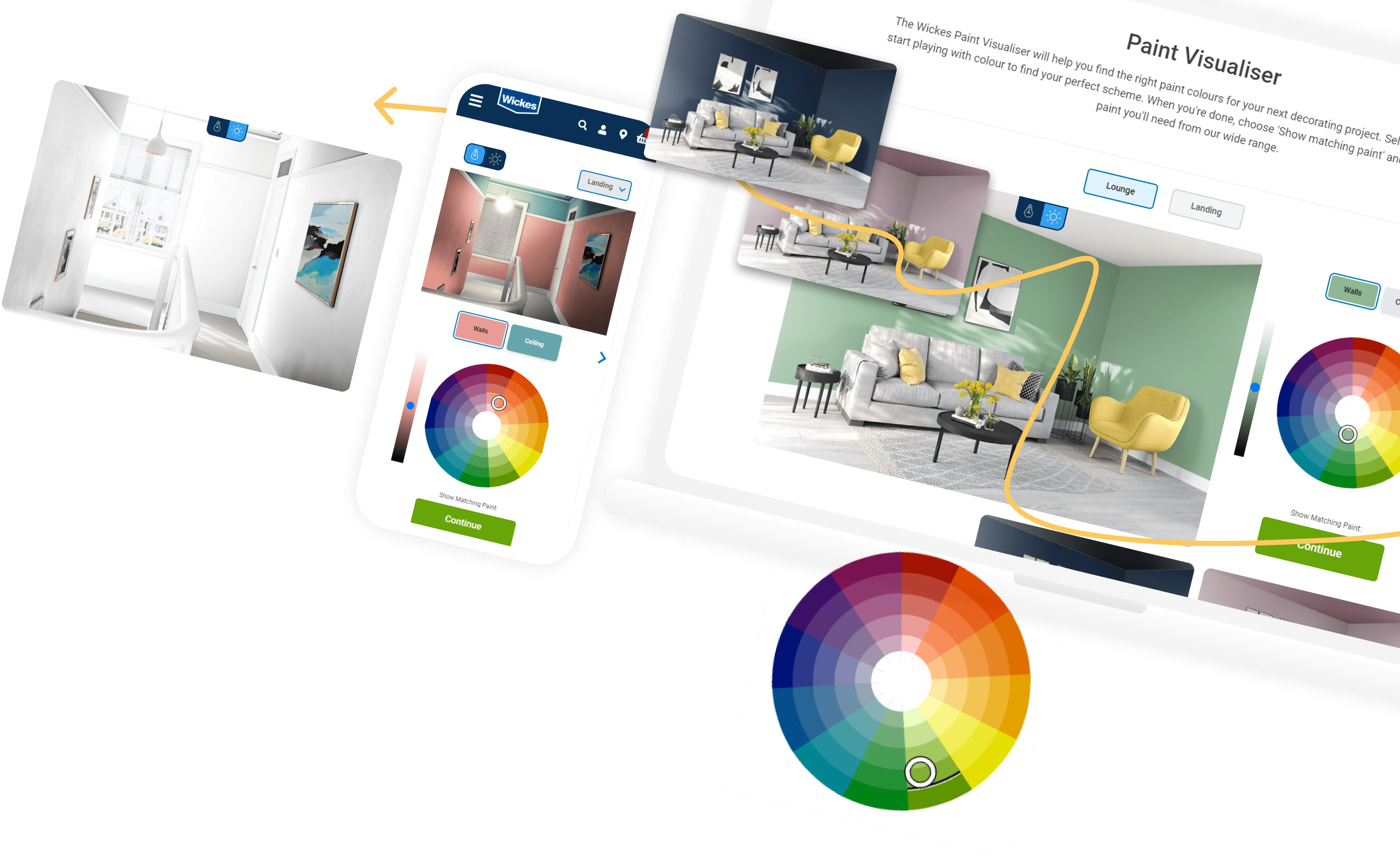 Wickes paint visualiser tool 